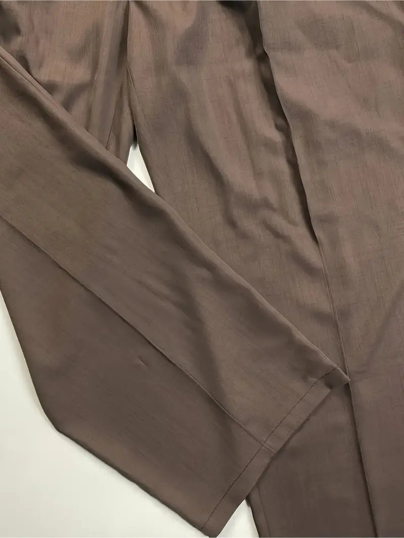 Men’s Loose Fit Casual Pants – Spring/Summer Straight-Leg Trousers with Tight Waist & Wide Cut