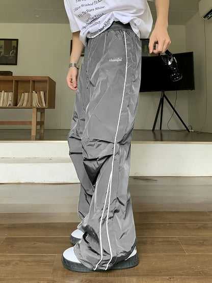 Men’s Sport Jogging Pants – Casual Loose Fit Polyester Trousers for Outdoor & Fitness Activities