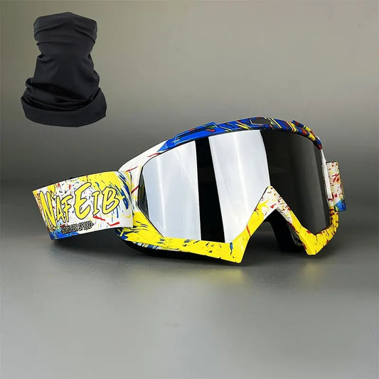 Motorcycle Racing Goggles with TPU Frame and PC Lens #6