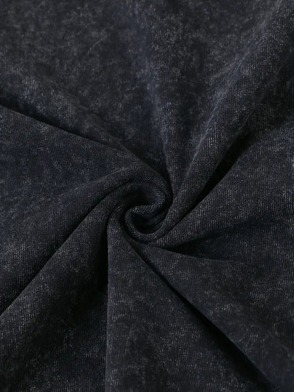 Men’s Washed Cotton Sleeveless Vest – Vintage Miami Print, Loose Fit Summer Tank Top