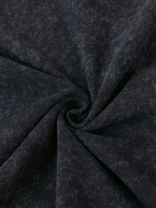 Men’s Washed Cotton Sleeveless Vest – Vintage Miami Print, Loose Fit Summer Tank Top