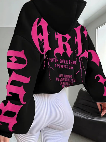 Women's Oversized Hoodie with Brooklyn Graphic Pullover Design Loose Fit Streetwear Soft Fabric Blend