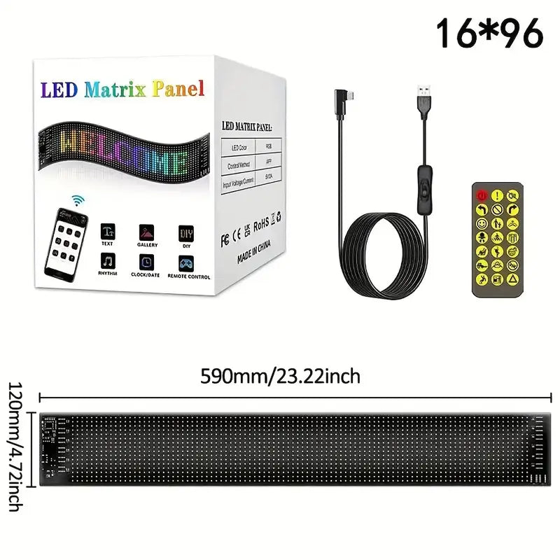 Flexible LED Screen – Multi-Color Dynamic Wall Display with Motion Tracking, App & Remote Control