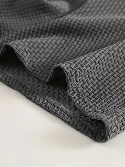 6pcs Men's Boxer Briefs – Soft Breathable Polyester Underwear, Solid Color, Everyday Comfort Fit