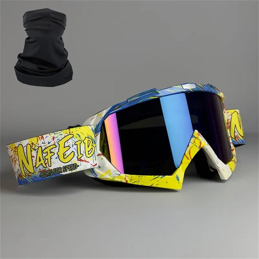 Motorcycle Racing Goggles with TPU Frame and PC Lens #5