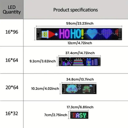 Flexible LED Screen – Multi-Color Dynamic Wall Display with Motion Tracking, App & Remote Control