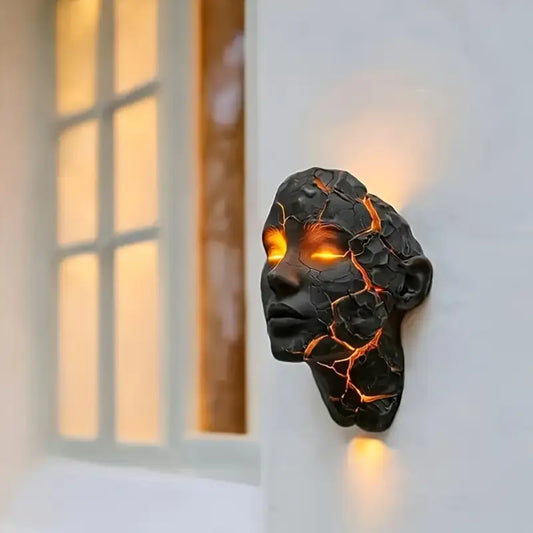Modern 3D Illusion LED Wall Lamp – USB-Powered Broken Glass Effect Light, Energy-Saving Decor for Bedrooms, Living Rooms, Bars & Cafes