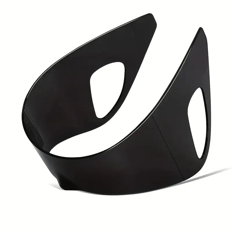 Punk Rimless Oversized Wrap-Around Glasses – Glossy Shield Design with Decorative Lens, Unisex Futuristic Eyewear for Streetwear & Parties