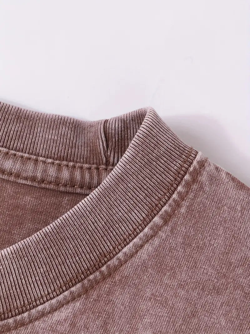 Men’s 230G Cotton Sleeveless Tank Top – Retro Loose Fit with Cartoon Skateboard Graphic Print