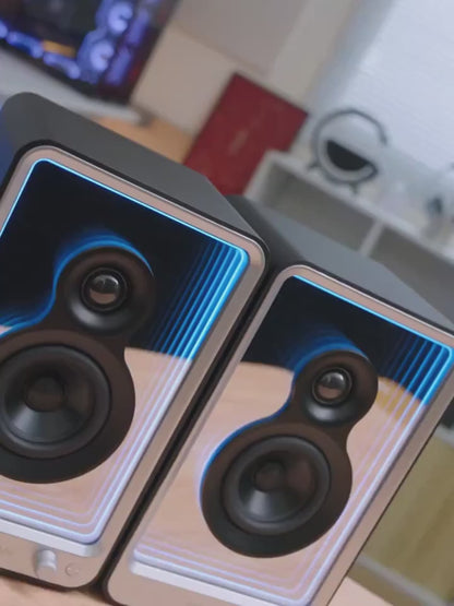 SR15 BT Bookshelf Stereo Speakers with Subwoofer Out Optical ARC RCA Inputs for TV PC Turntable